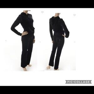 LA Bus Stop Platinum women’s Plus  Velour Hoodie & Pants